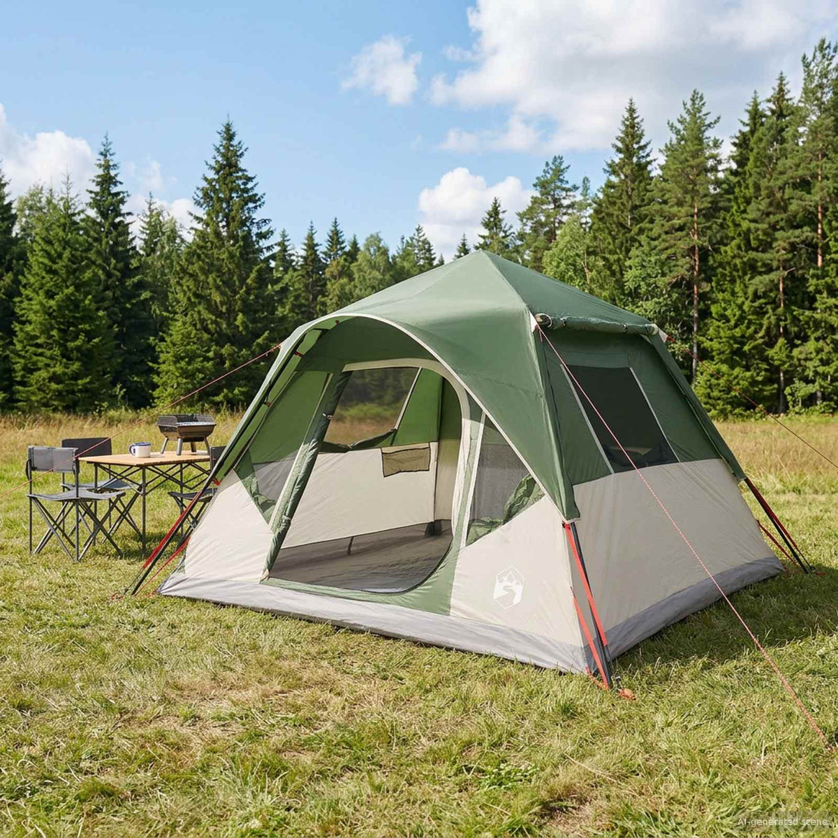 Directe Tent Groen 305 x 275 x 190 cm Polyester en staal is nu te koop bij PeponiXL, paradijselijk wonen!