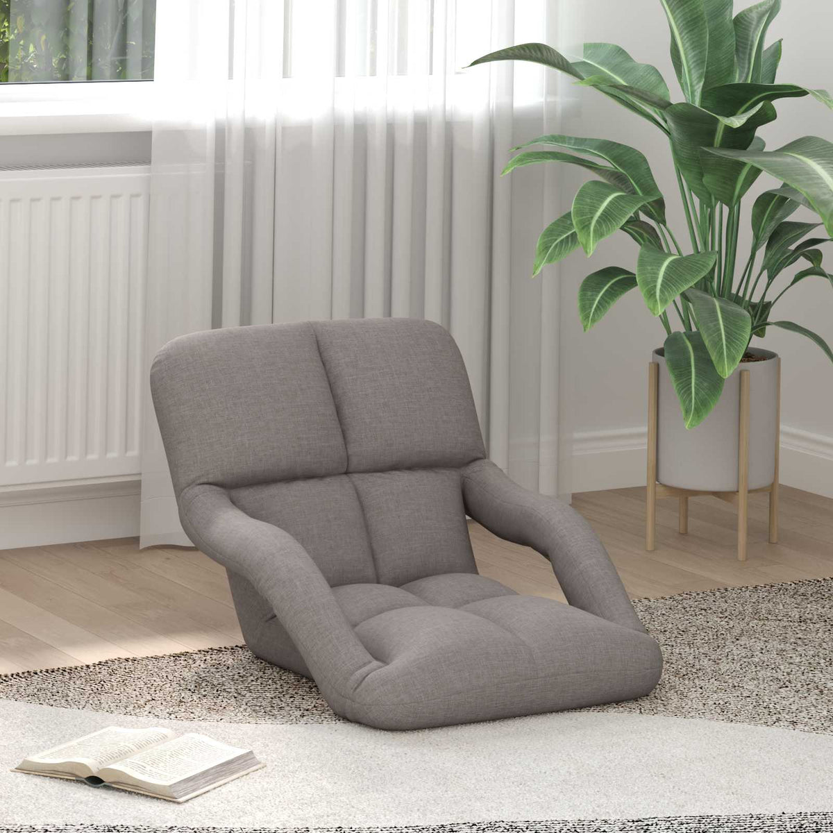 Verstelbare vlo stoelen Taupe 58 x 62 x 58 cm Stof is nu te koop bij PeponiXL, paradijselijk wonen!