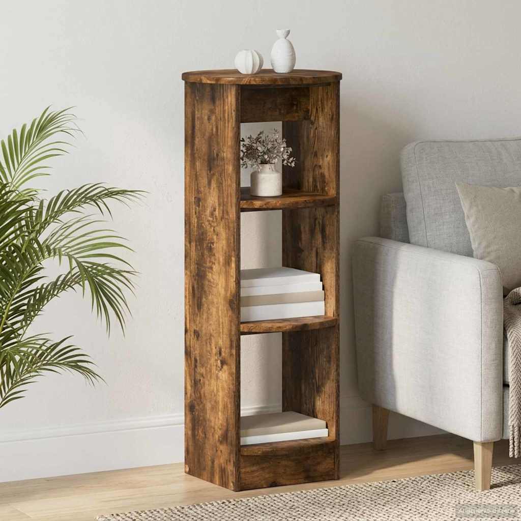 Bijzetkast Gerookte Eik 40 x 40 x 100 cm Geconstrueerd hout is nu te koop bij PeponiXL, paradijselijk wonen!