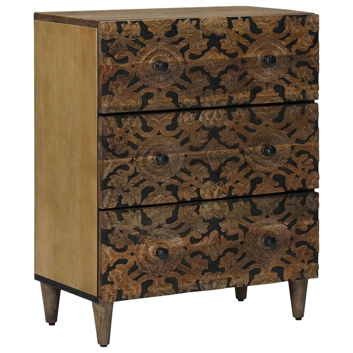 Opslag Dressoir Bruin 60 x 33,5 x 75 cm Massief Mango Hout is nu te koop bij PeponiXL, paradijselijk wonen!