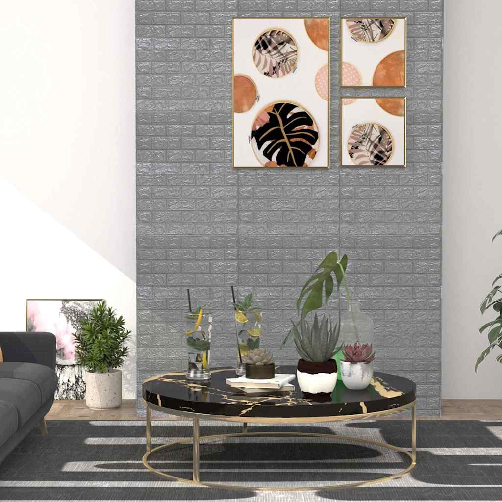3D-behang zelfklevend 20 st bakstenen antracietkleurig is nu te koop bij PeponiXL, paradijselijk wonen!