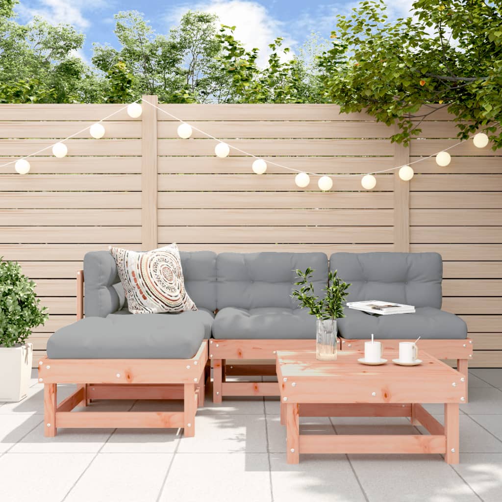 5-delige Loungeset massief douglashout is nu te koop bij PeponiXL, paradijselijk wonen!