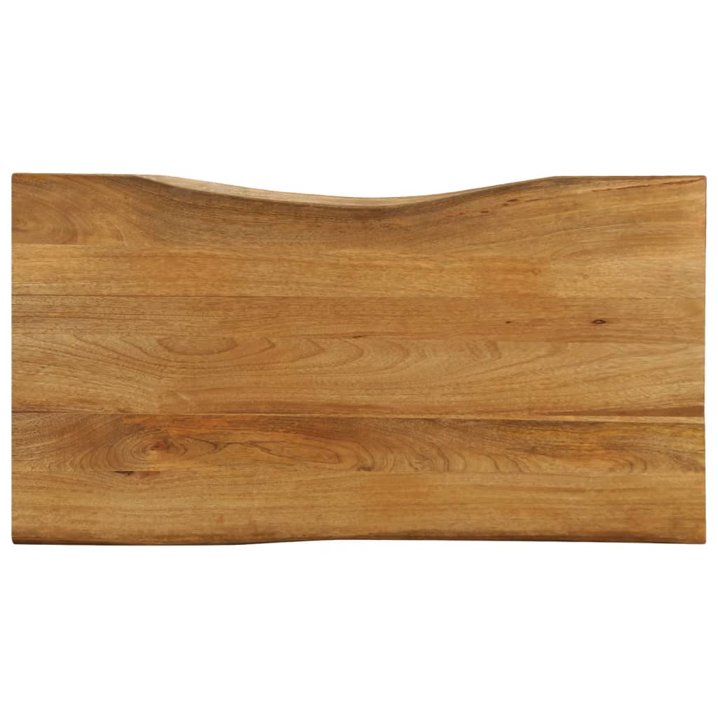 Tafelblad met natuurlijke rand 120x60x3,8 cm massief mangohout is nu te koop bij PeponiXL, paradijselijk wonen!