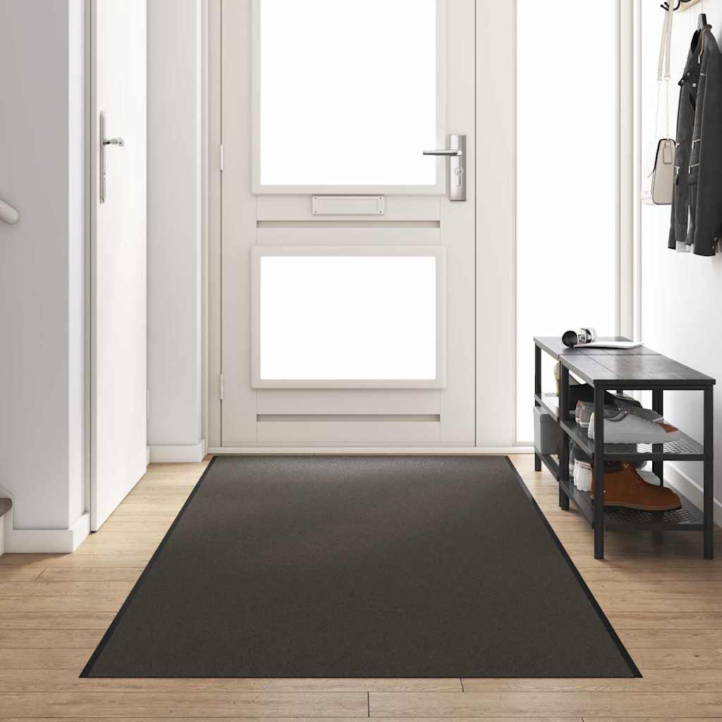 Deurmat Antraciet en Zwart 120 x 400 cm 100% Polyamide is nu te koop bij PeponiXL, paradijselijk wonen!