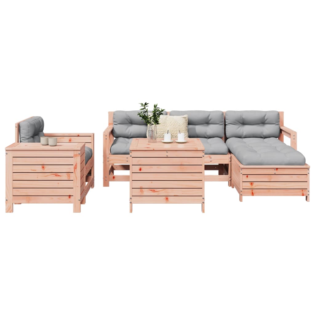 7-delige Loungeset massief douglas vurenhout is nu te koop bij PeponiXL, paradijselijk wonen!