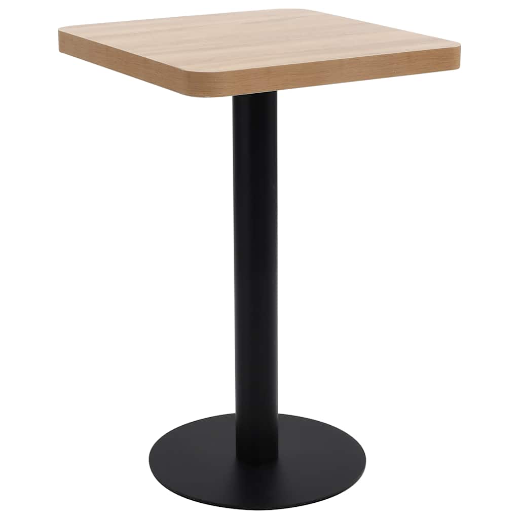 Bistrotafel 50x50 cm MDF lichtbruin is nu te koop bij PeponiXL, paradijselijk wonen!