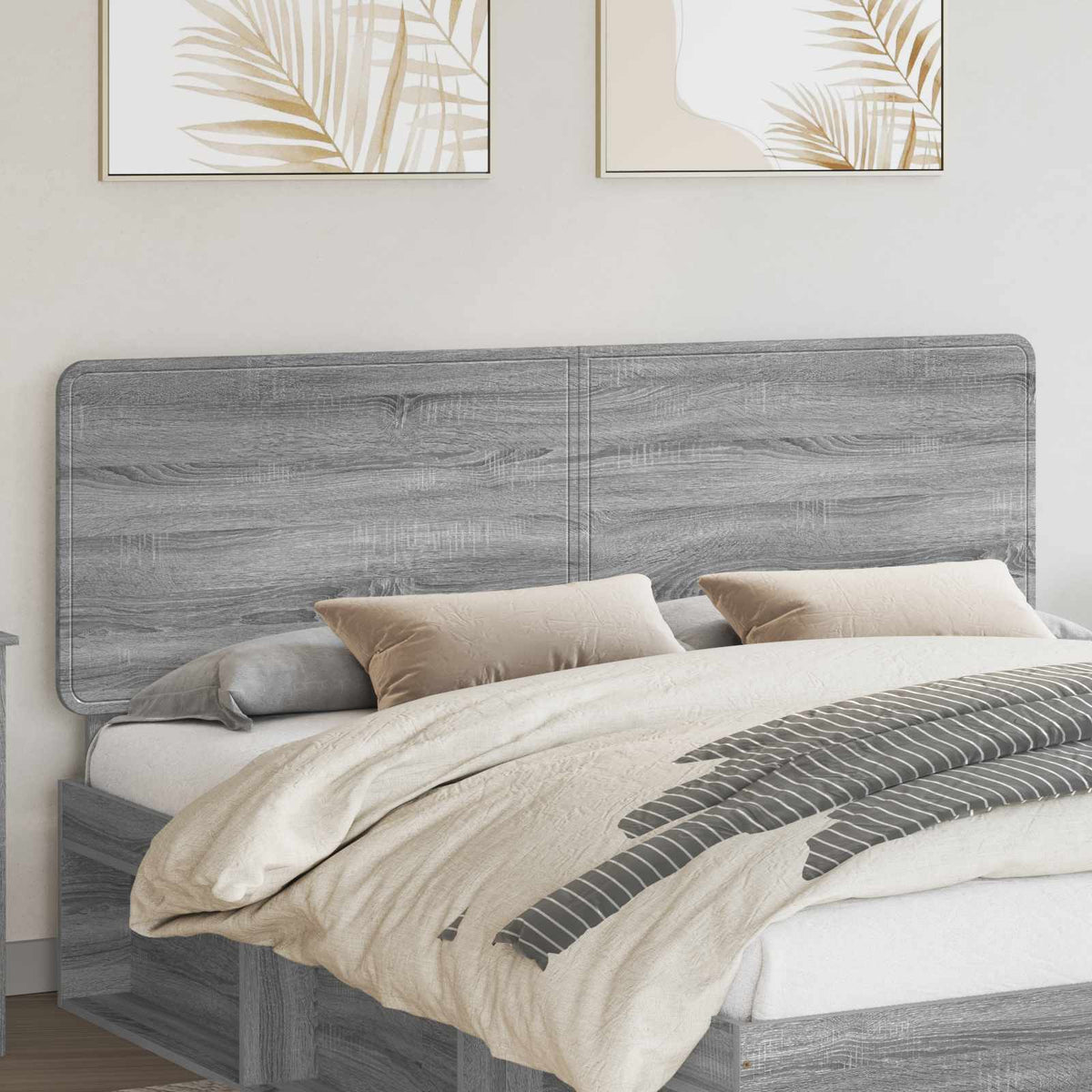 Hoofdbord Grijs Sonoma Bewerkt hout is nu te koop bij PeponiXL, paradijselijk wonen!