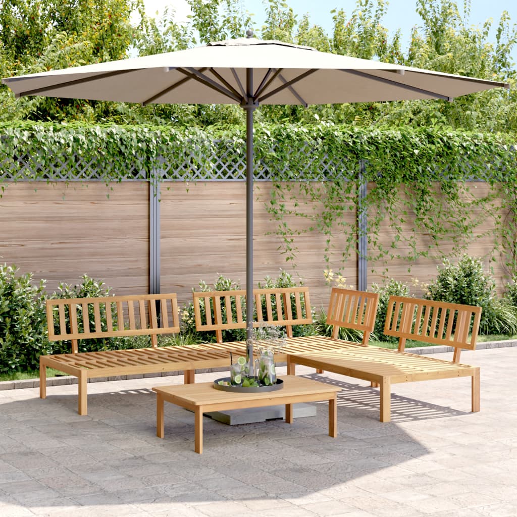 4-delige Loungeset pallet massief acaciahout is nu te koop bij PeponiXL, paradijselijk wonen!