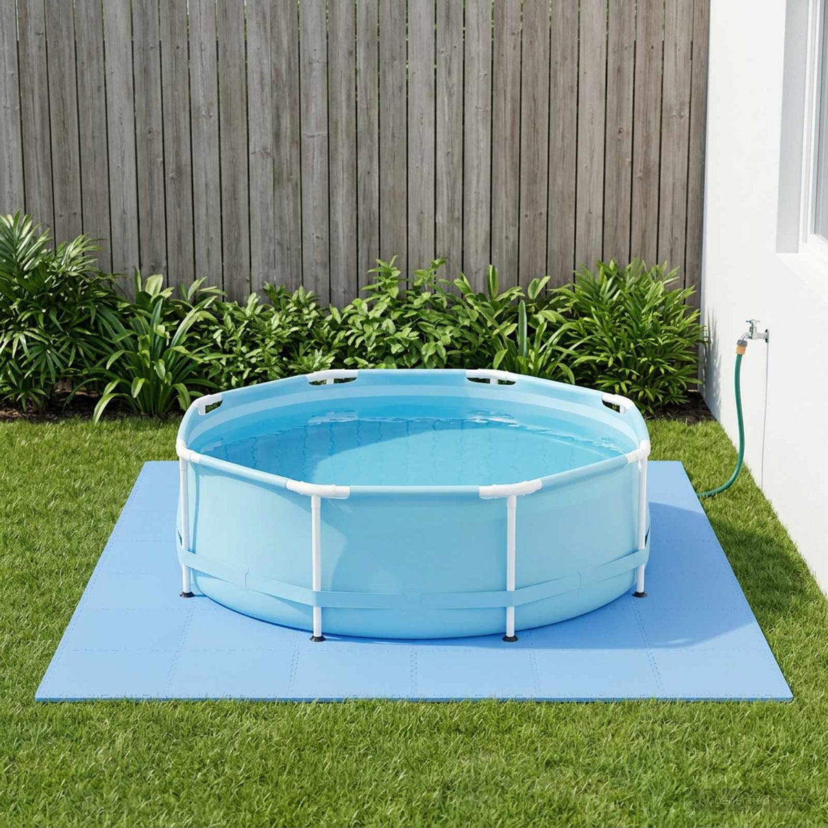 Zwembad Grondmat 24 pcs Blauw 8,64 m² EVA Schuim is nu te koop bij PeponiXL, paradijselijk wonen!