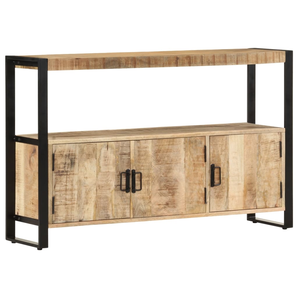 Bijzetkast 120x30x75 cm massief mangohout is nu te koop bij PeponiXL, paradijselijk wonen!