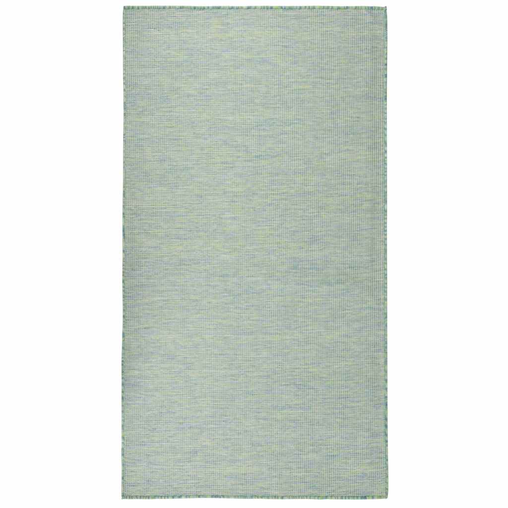 Buitenkleed platgeweven 80x150 cm turquoise is nu te koop bij PeponiXL, paradijselijk wonen!