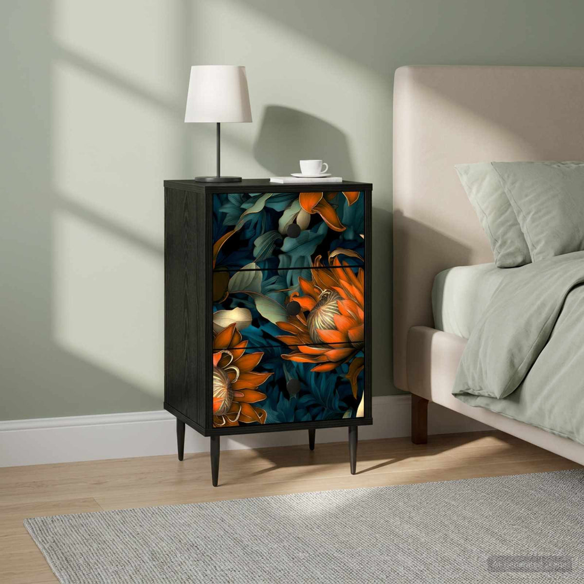 Nachtkastje LOCHEM 2 st Zwart eiken 36 x 33 x 61 cm is nu te koop bij PeponiXL, paradijselijk wonen!
