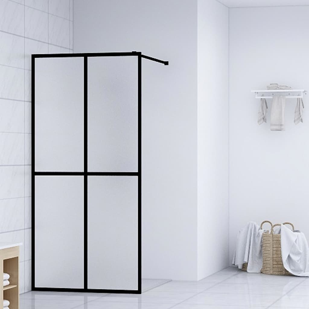 Inloopdouchewand 80x195 cm mat gehard glas is nu te koop bij PeponiXL, paradijselijk wonen!