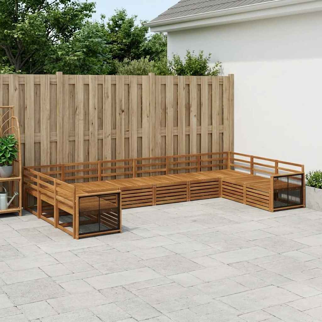 Sofa-Sets 10 pcs Massief Acaciahout is nu te koop bij PeponiXL, paradijselijk wonen!
