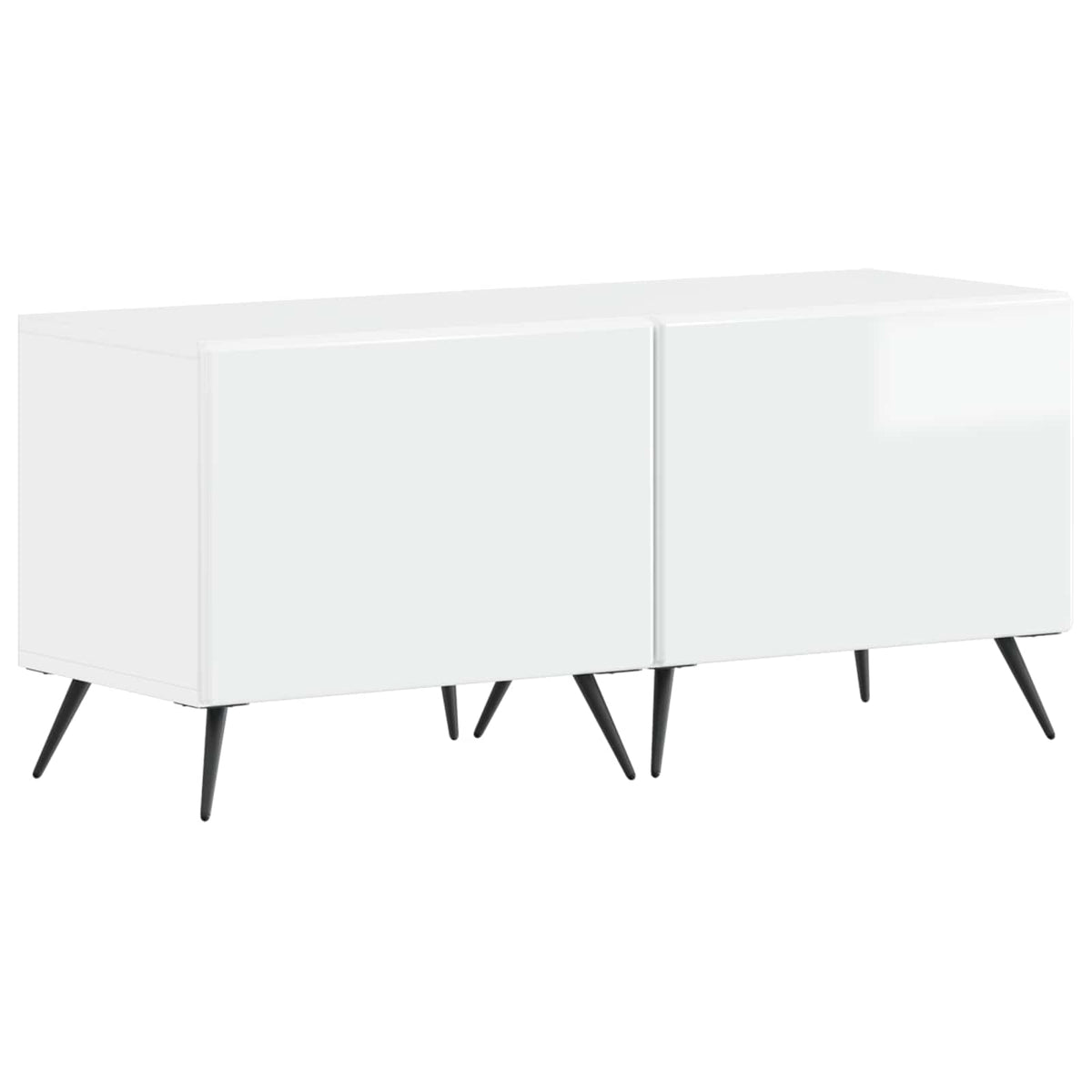 Tv-meubel Hoogglans Wit Bewerkt hout is nu te koop bij PeponiXL, paradijselijk wonen!