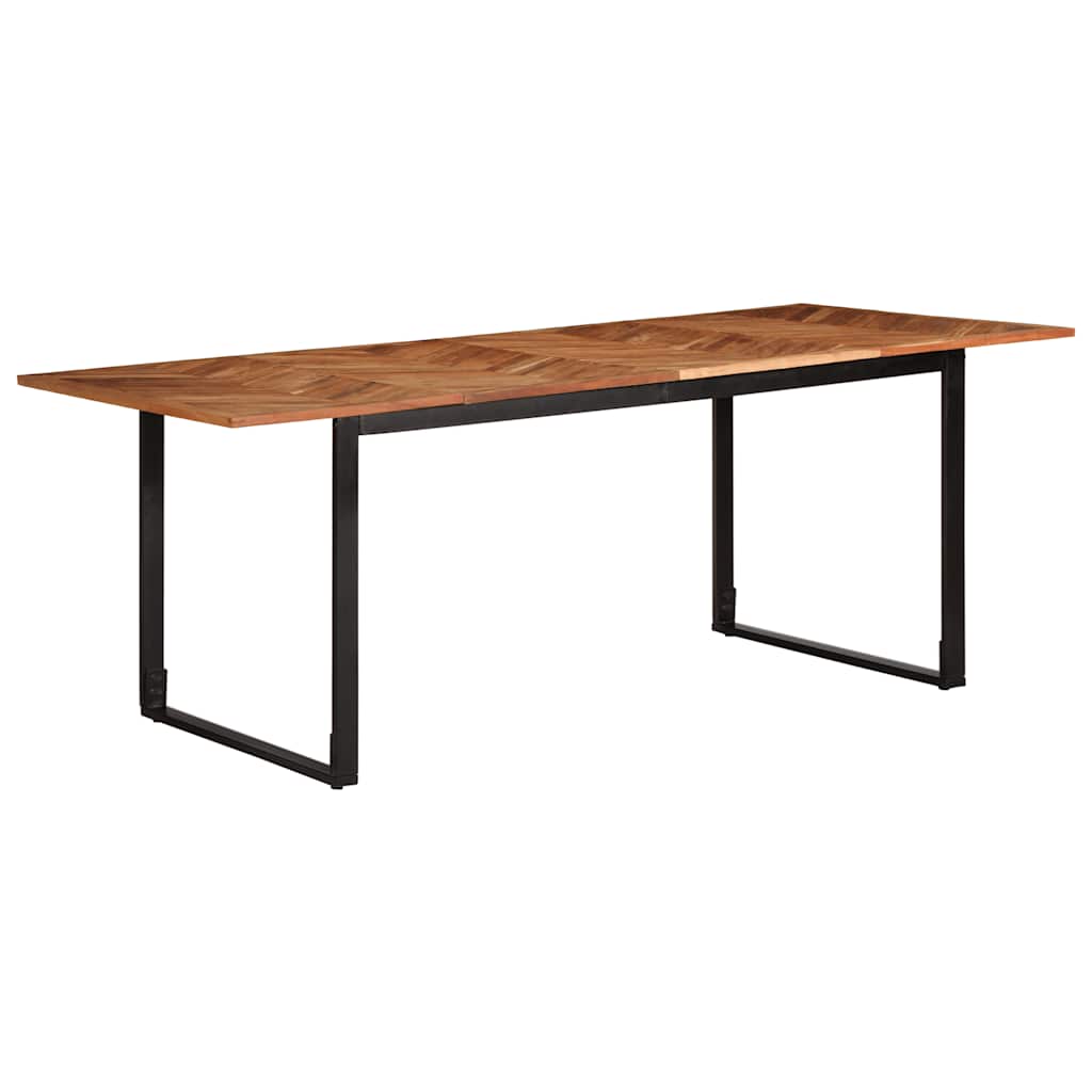 Eettafel 200x100x75 cm massief acaciahout is nu te koop bij PeponiXL, paradijselijk wonen!