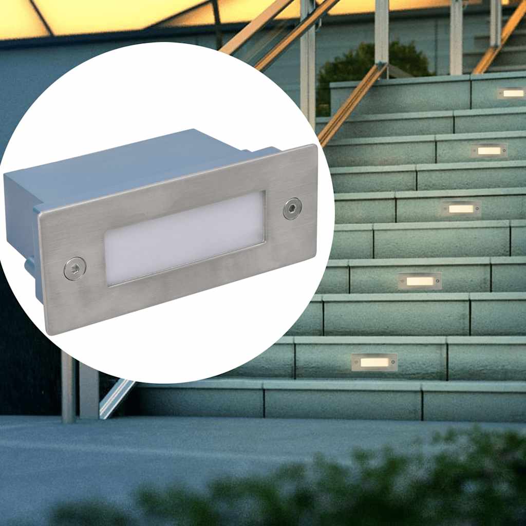 Trapinbouwspot 2 st LED 44x111x56 mm is nu te koop bij PeponiXL, paradijselijk wonen!