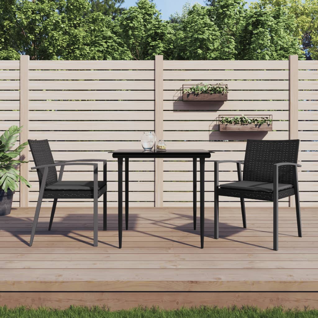 3-delige Tuinset met kussens poly rattan en staal is nu te koop bij PeponiXL, paradijselijk wonen!