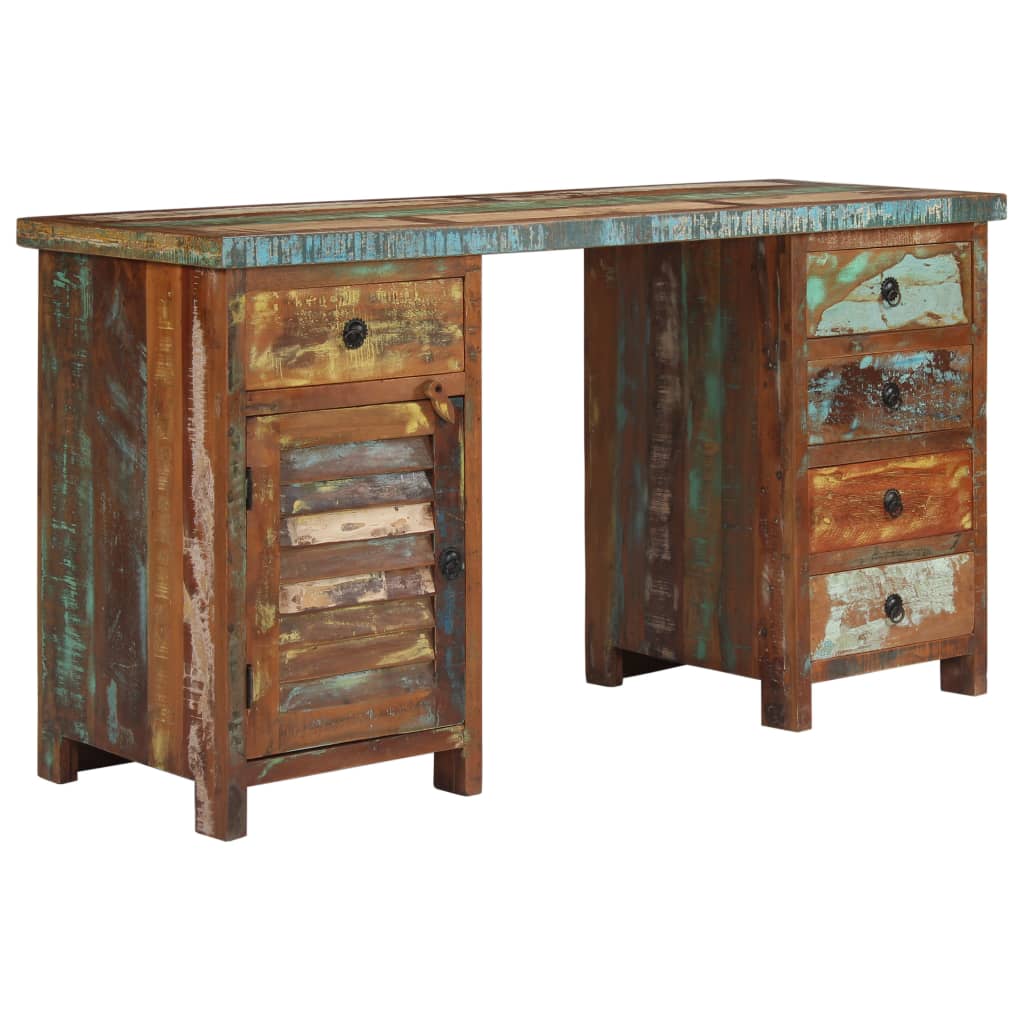 Bureau 140x50x77 cm massief gerecycled hout is nu te koop bij PeponiXL, paradijselijk wonen!