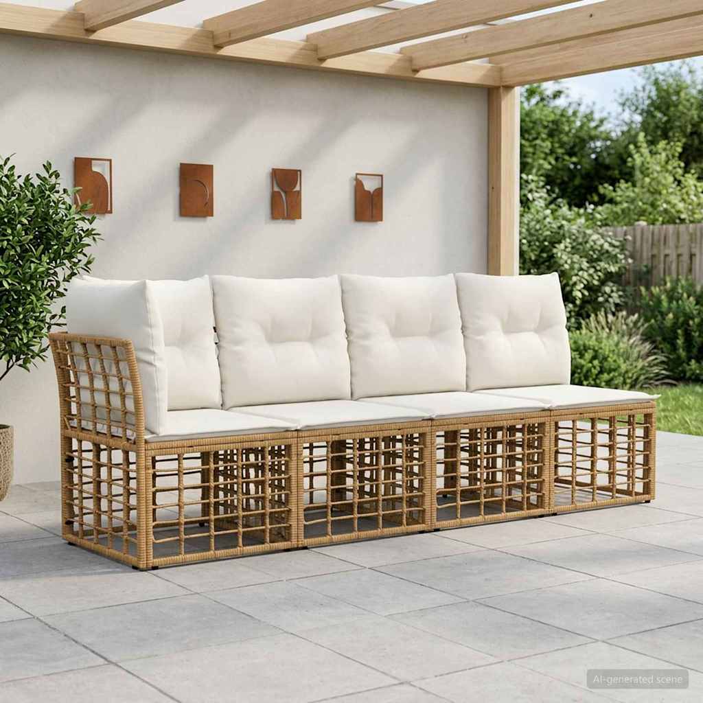 4-Zits Tuin Sofa met Linker Arm 4 pcs 4-Aantal zitplaatsen is nu te koop bij PeponiXL, paradijselijk wonen!