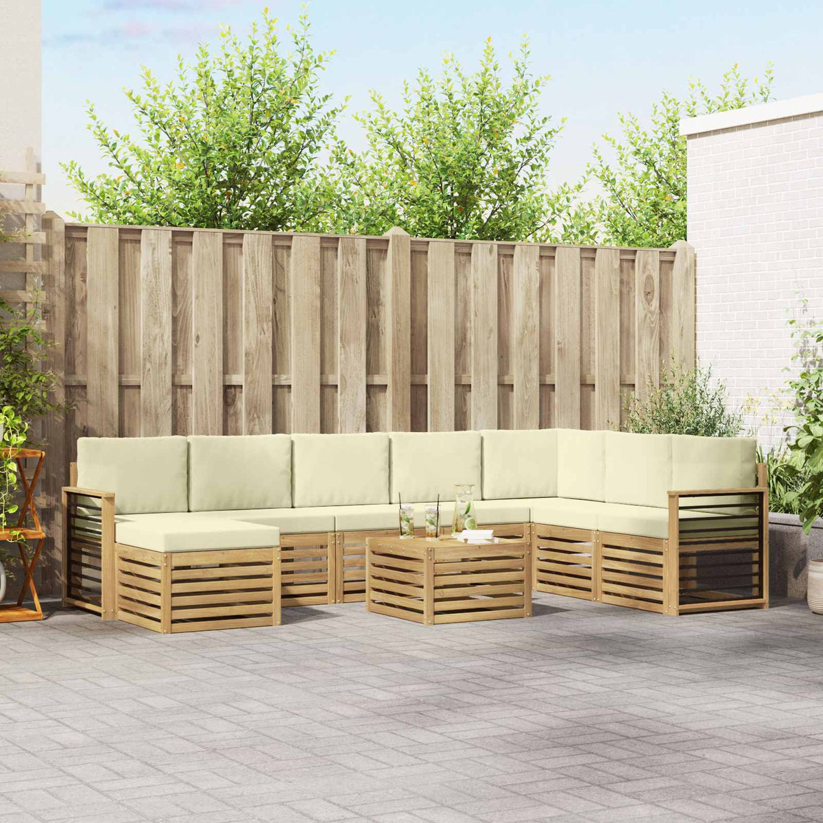 Sofa-Sets Massief Acaciahout is nu te koop bij PeponiXL, paradijselijk wonen!