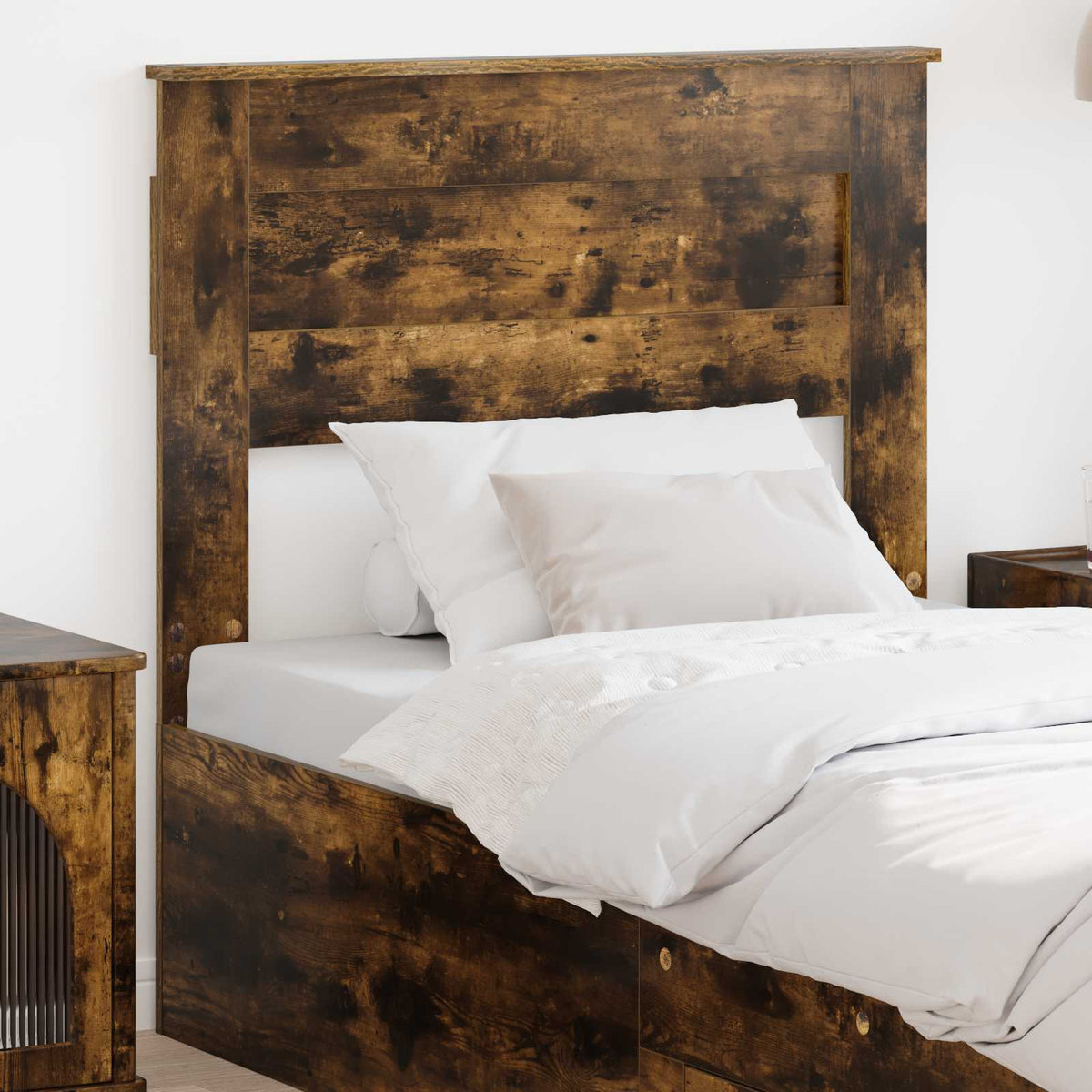 Hoofdbord Gerookt eiken Bewerkt hout is nu te koop bij PeponiXL, paradijselijk wonen!