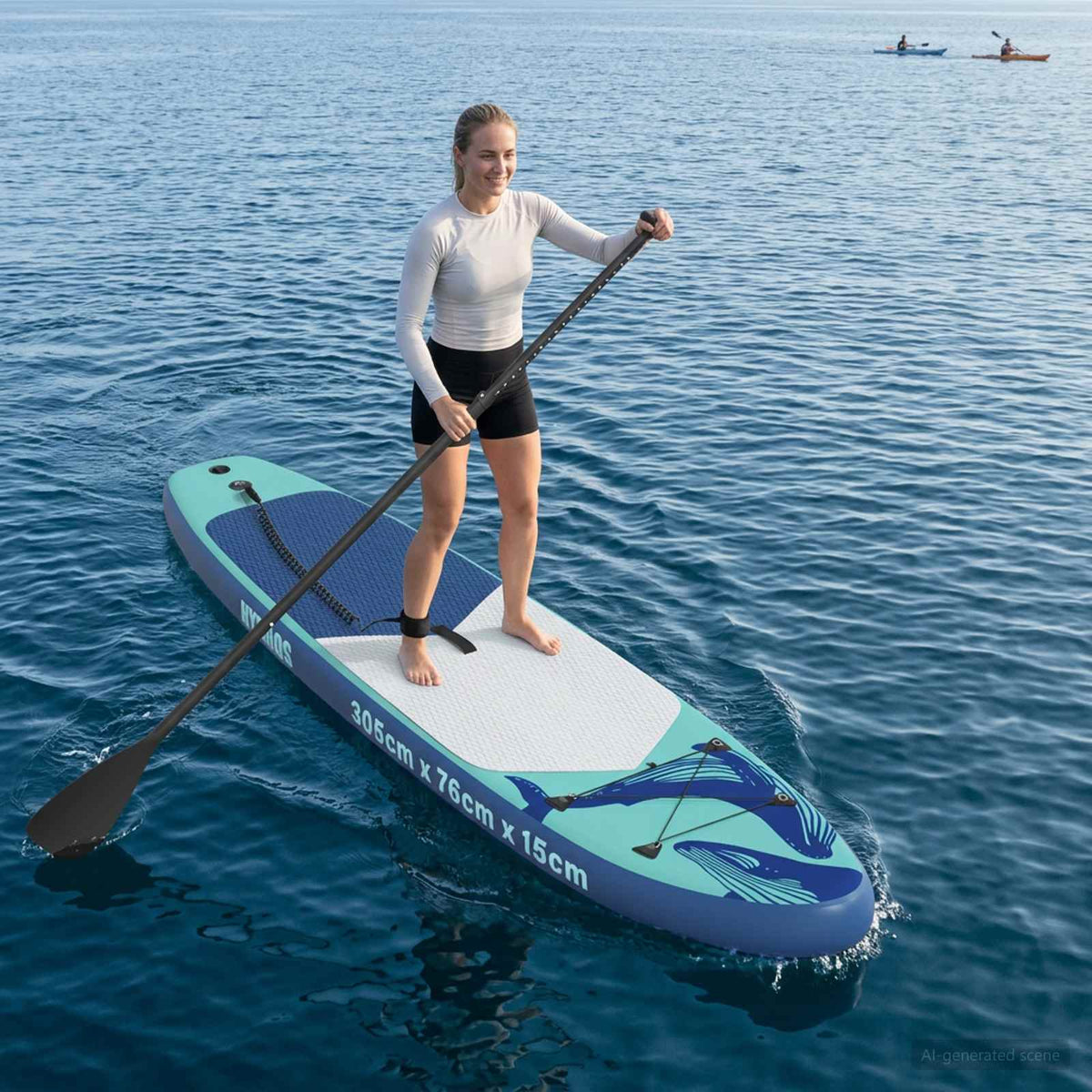 Opblaasbare Stand Up Paddle Board HYDROS 305 x 76 x 15 cm voor is nu te koop bij PeponiXL, paradijselijk wonen!
