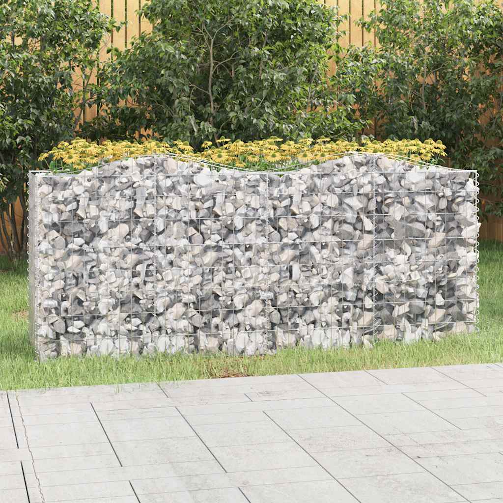 Schanskorf gewelfd verhoogd 200x50x100 cm gegalvaniseerd ijzer is nu te koop bij PeponiXL, paradijselijk wonen!