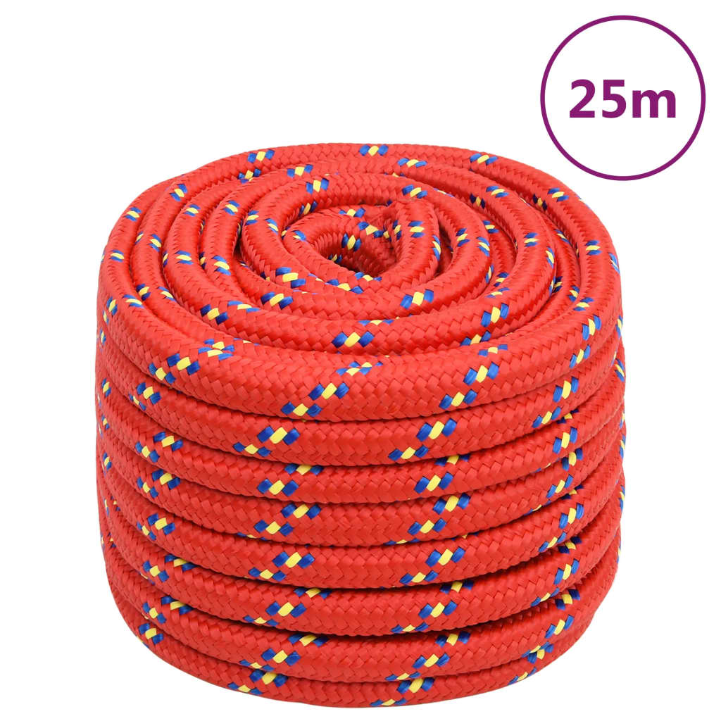 Boottouw 20 mm 25 m polypropyleen rood is nu te koop bij PeponiXL, paradijselijk wonen!