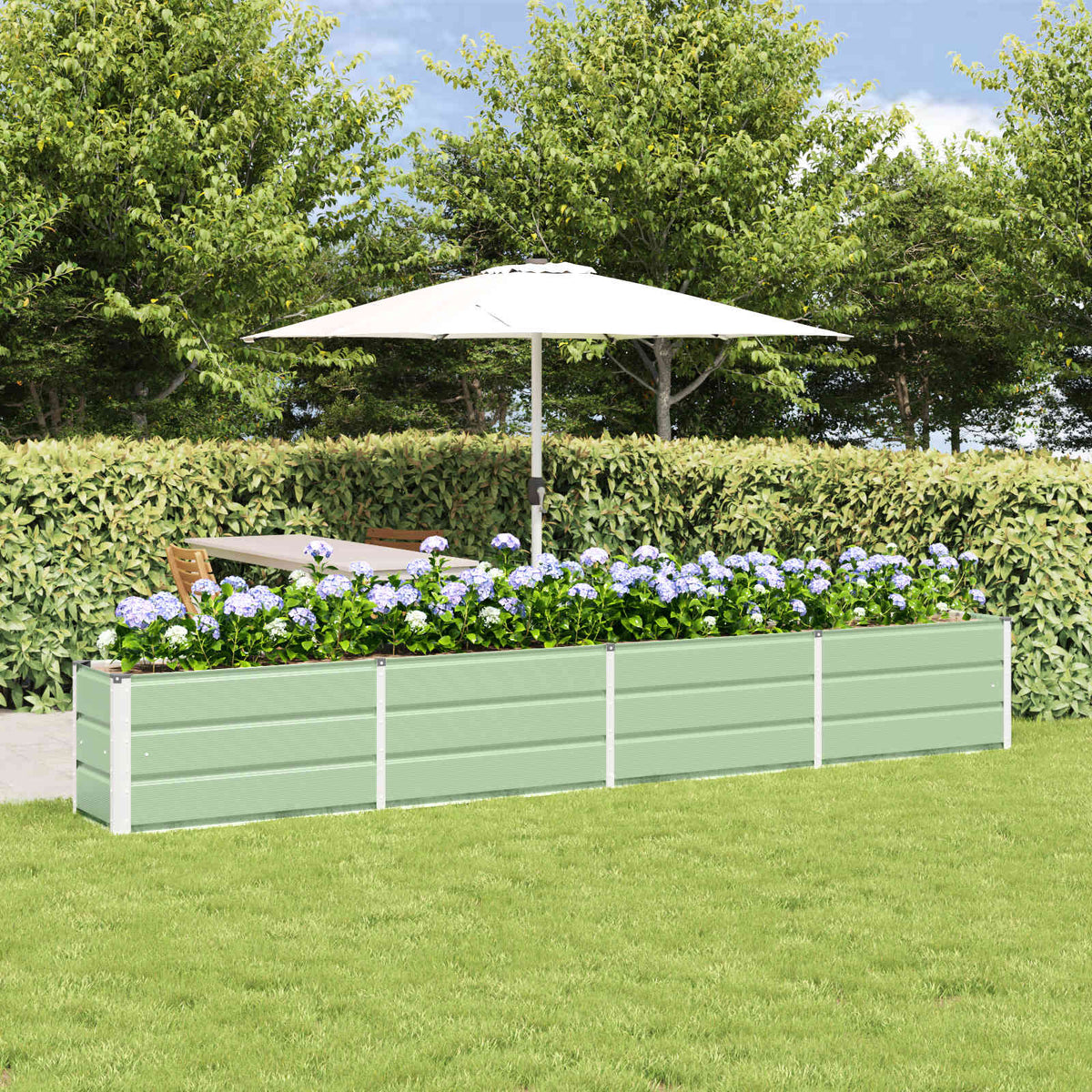 Plantenbak Groen 320 x 40 x 45 cm Staal is nu te koop bij PeponiXL, paradijselijk wonen!