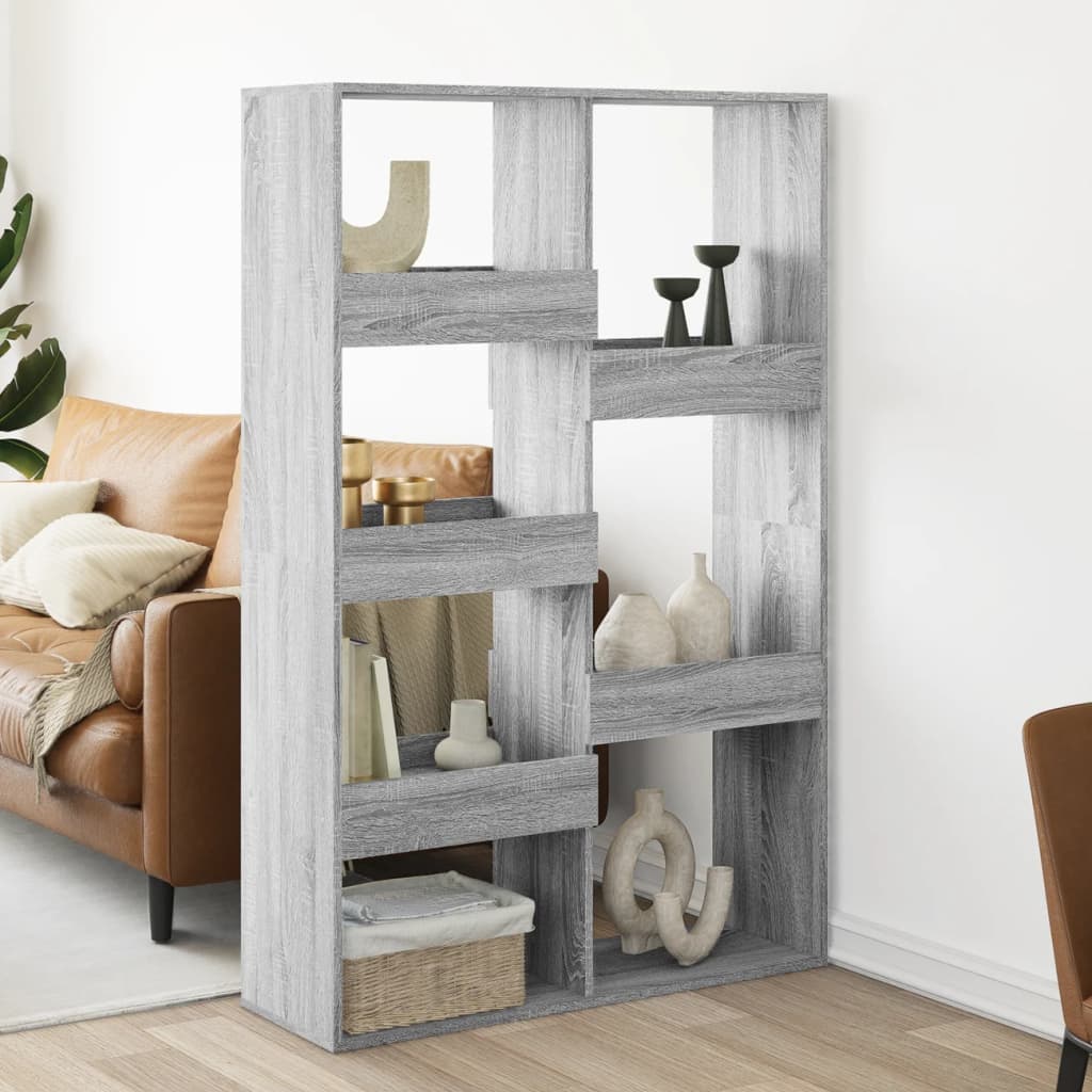 kamerscherm 100x33x155,5 cm bewerkt hout grijs sonoma eiken is nu te koop bij PeponiXL, paradijselijk wonen!