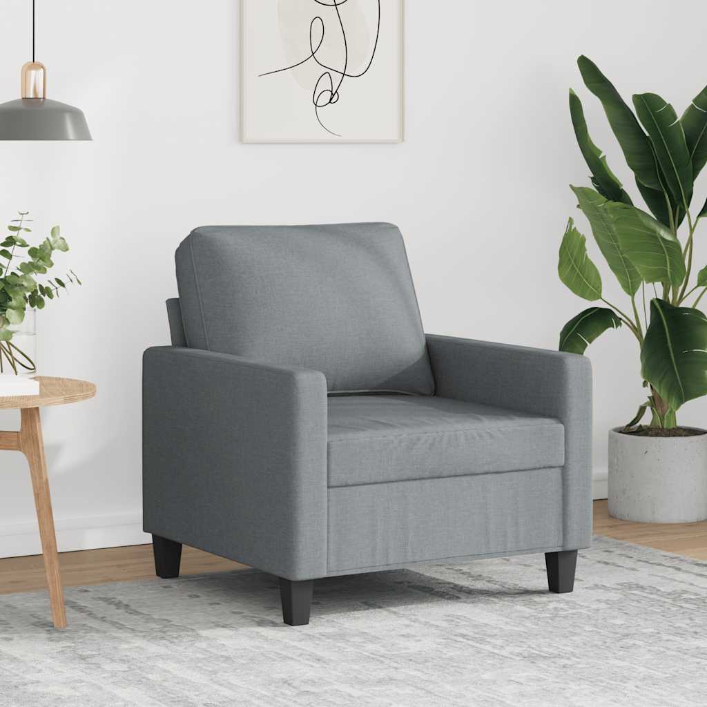 Fauteuil 60 cm stof lichtgrijs is nu te koop bij PeponiXL, paradijselijk wonen!