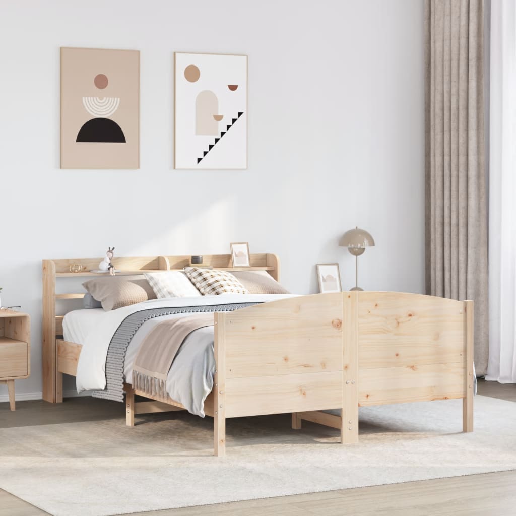 Bedframe zonder matras massief grenenhout 150x200 cm is nu te koop bij PeponiXL, paradijselijk wonen!