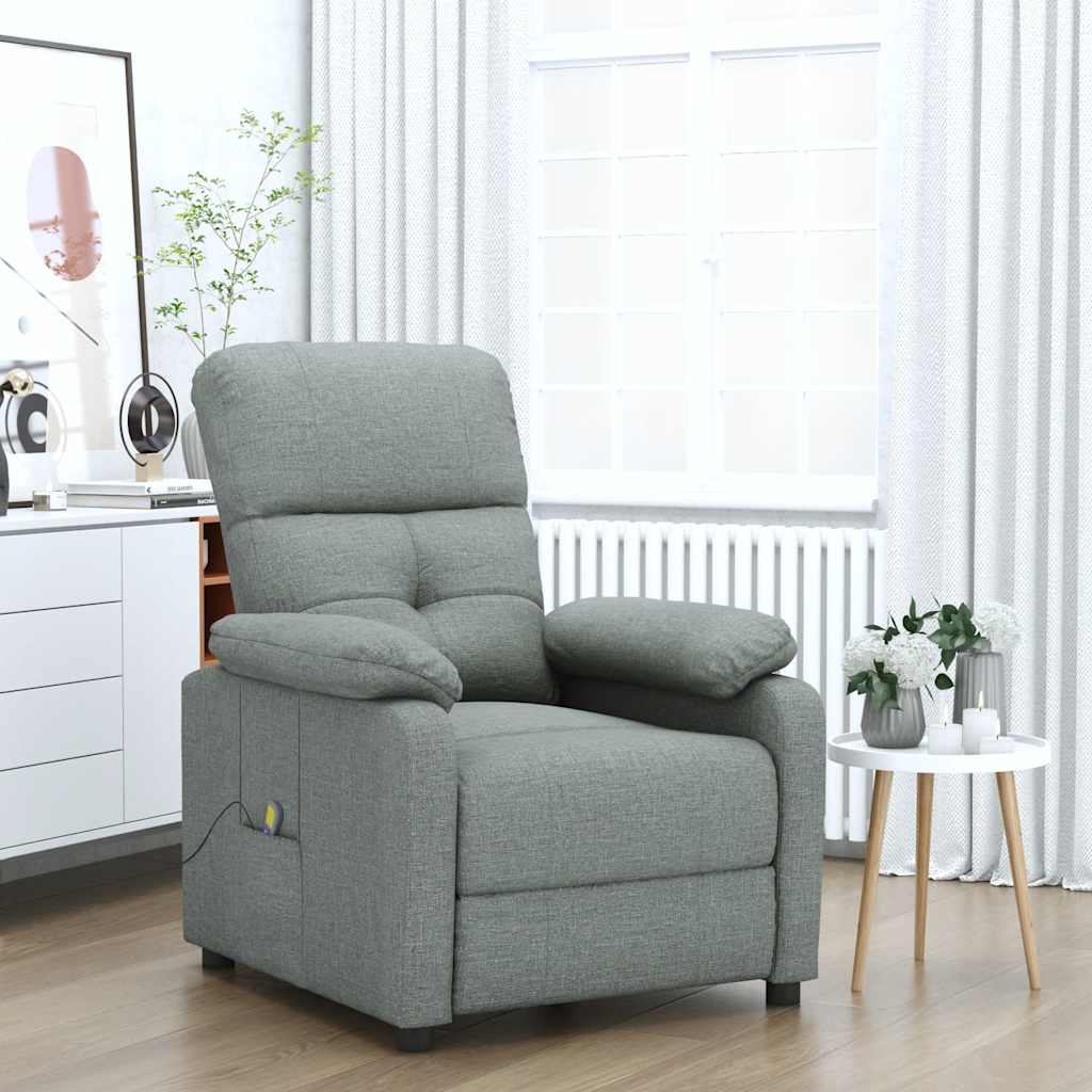 Massagestoel stof donkergrijs is nu te koop bij PeponiXL, paradijselijk wonen!