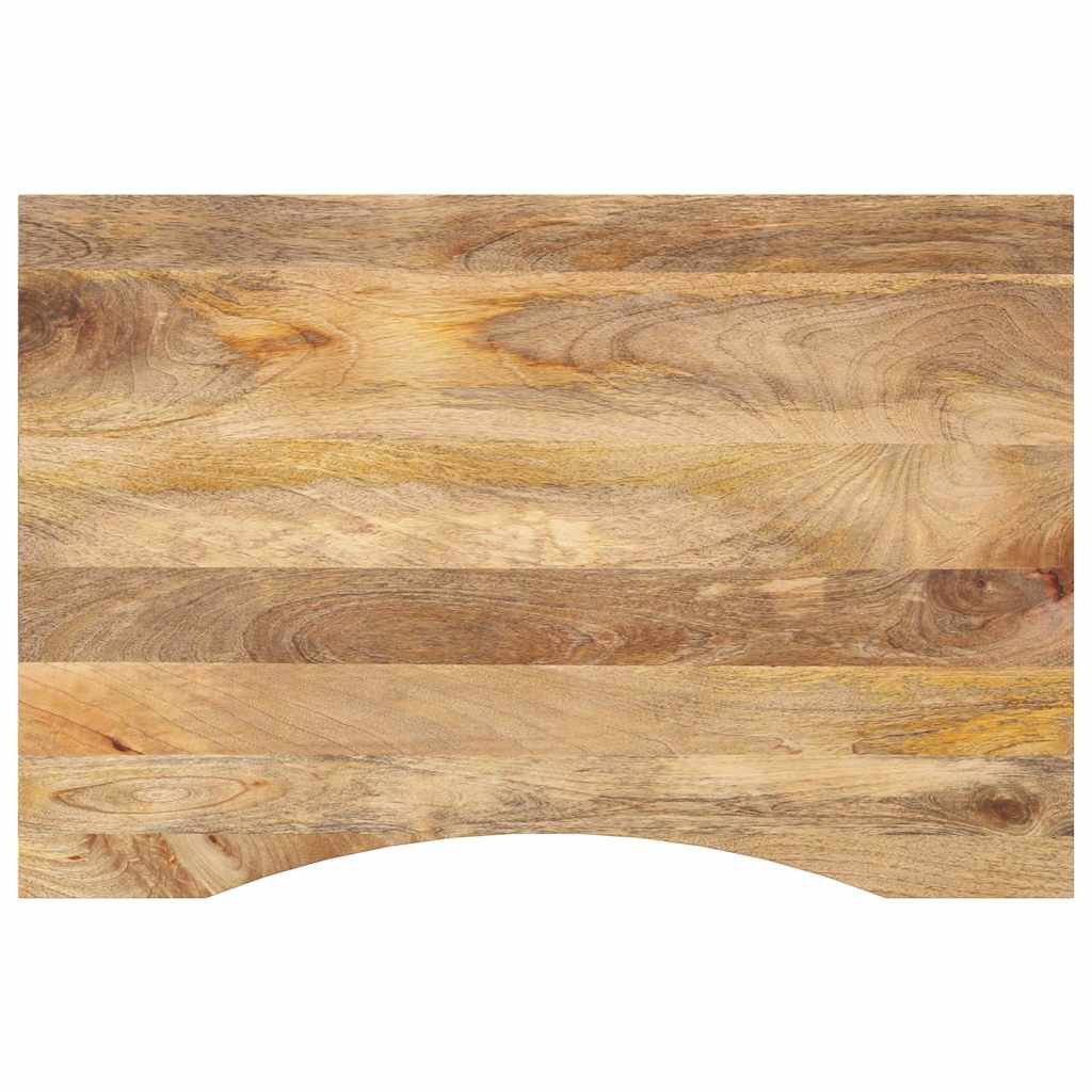 Bureaublad met ronding 100x60x2,5 cm massief ruw mangohout is nu te koop bij PeponiXL, paradijselijk wonen!