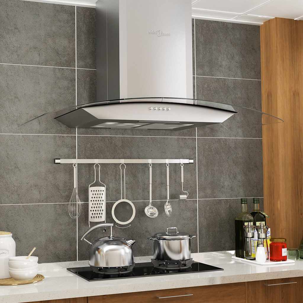Wandafzuigkap 756 m³/u LED 90 cm roestvrij staal is nu te koop bij PeponiXL, paradijselijk wonen!