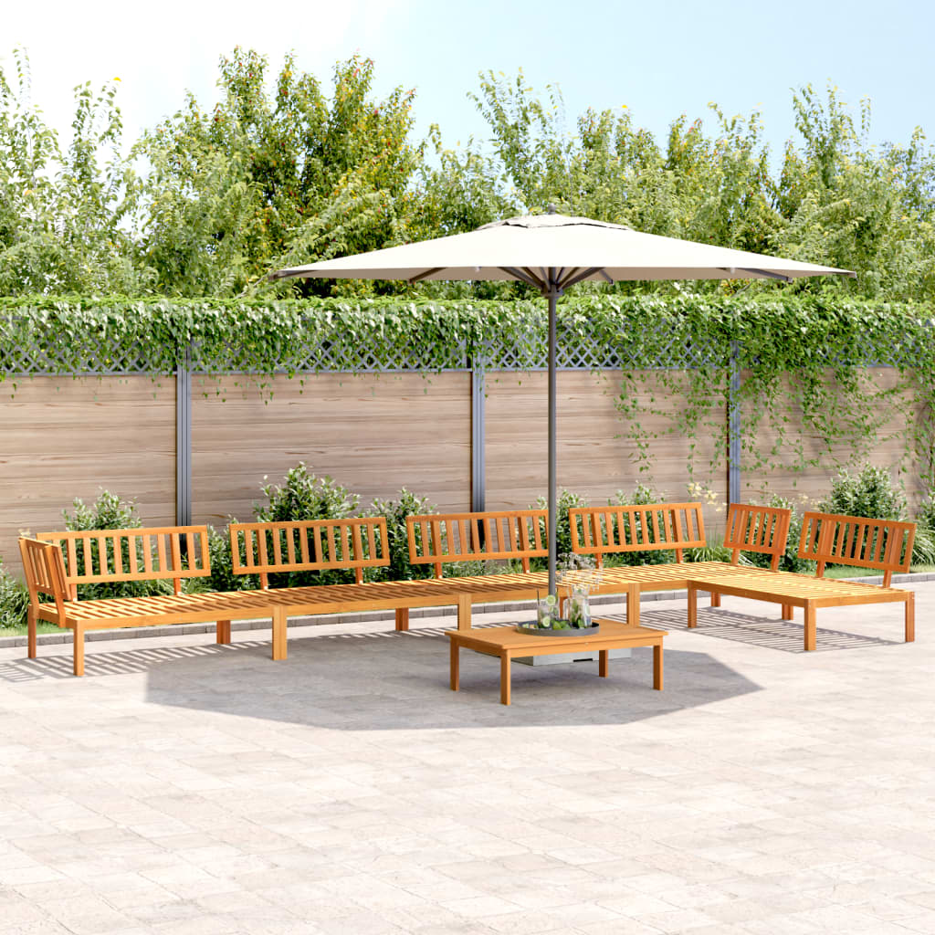 6-delige Loungeset pallet massief acaciahout is nu te koop bij PeponiXL, paradijselijk wonen!
