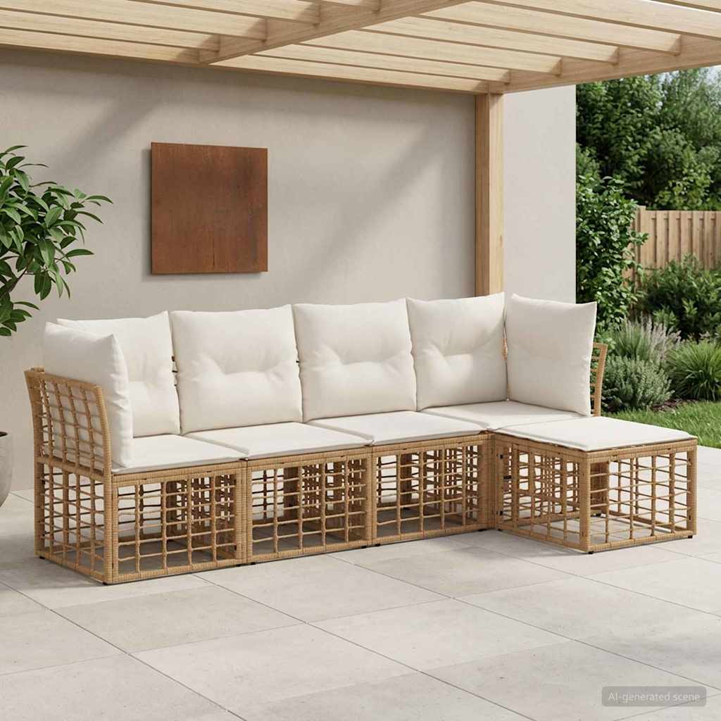 Buiten bankenset Naturel Polyester is nu te koop bij PeponiXL, paradijselijk wonen!