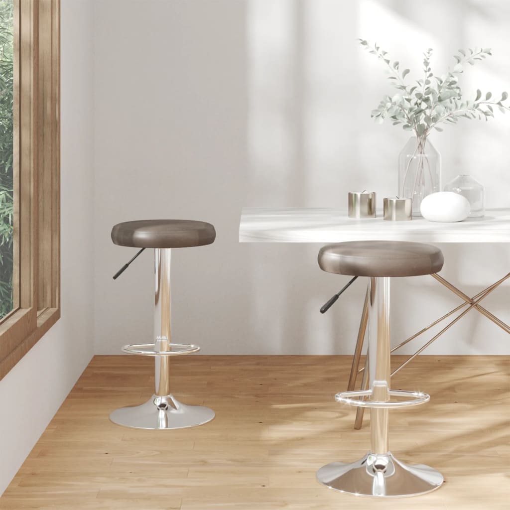 Barstoelen 2 st kunstleer bruin is nu te koop bij PeponiXL, paradijselijk wonen!