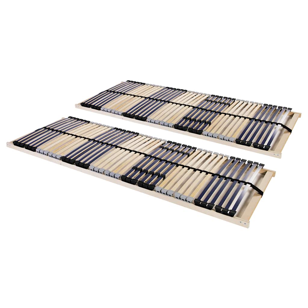 Lattenbodems 2 st met 42 latten 7 zones 90x200 cm is nu te koop bij PeponiXL, paradijselijk wonen!