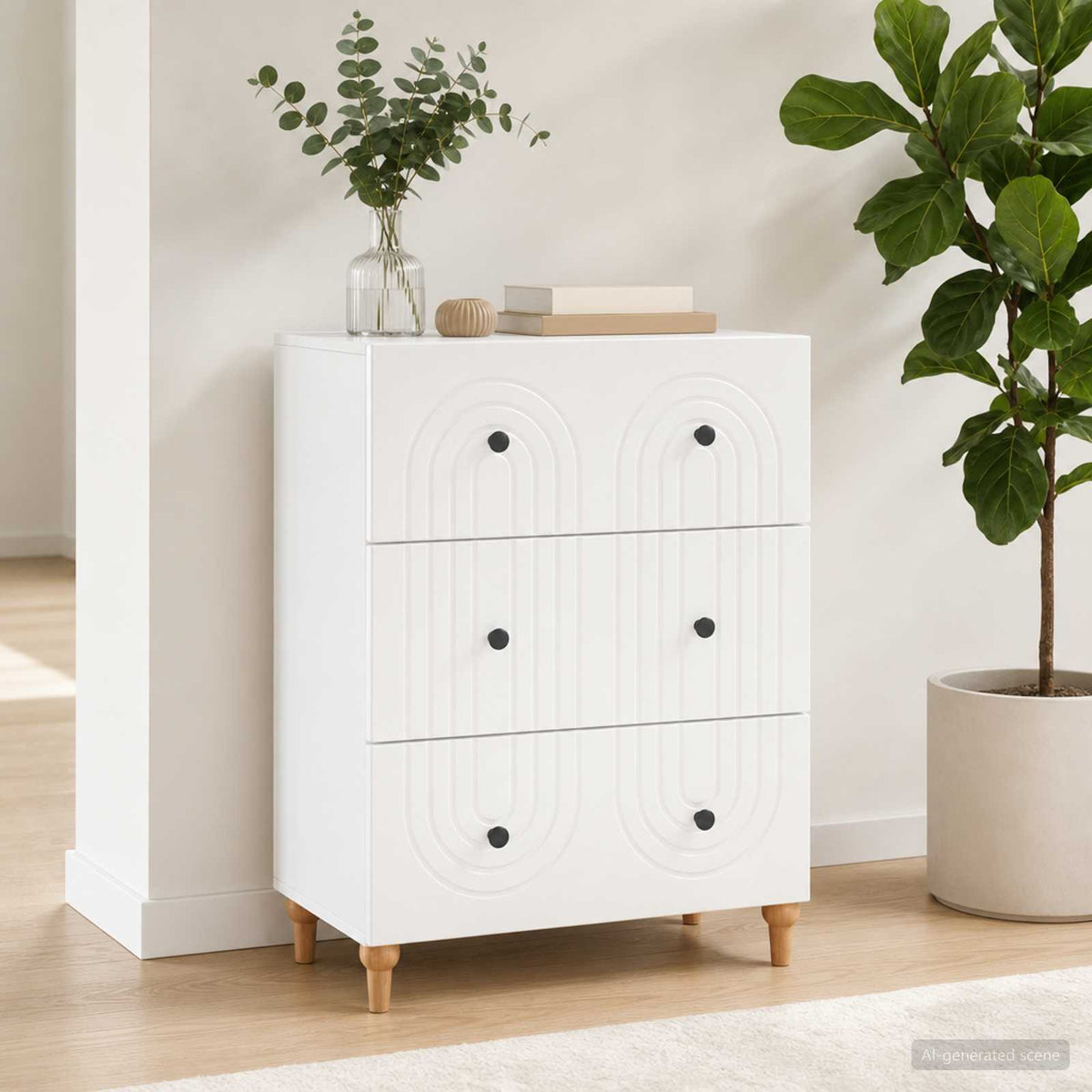 Ladenkast Wit 66 x 34,5 x 90 cm Bewerkt hout is nu te koop bij PeponiXL, paradijselijk wonen!