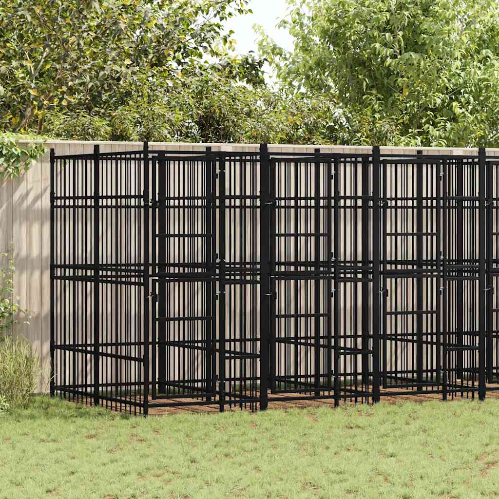 Hondenkennel 11,06 m² staal is nu te koop bij PeponiXL, paradijselijk wonen!