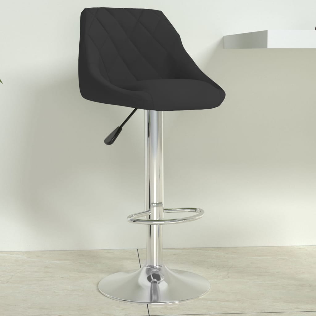 Barkruk fluweel zwart is nu te koop bij PeponiXL, paradijselijk wonen!