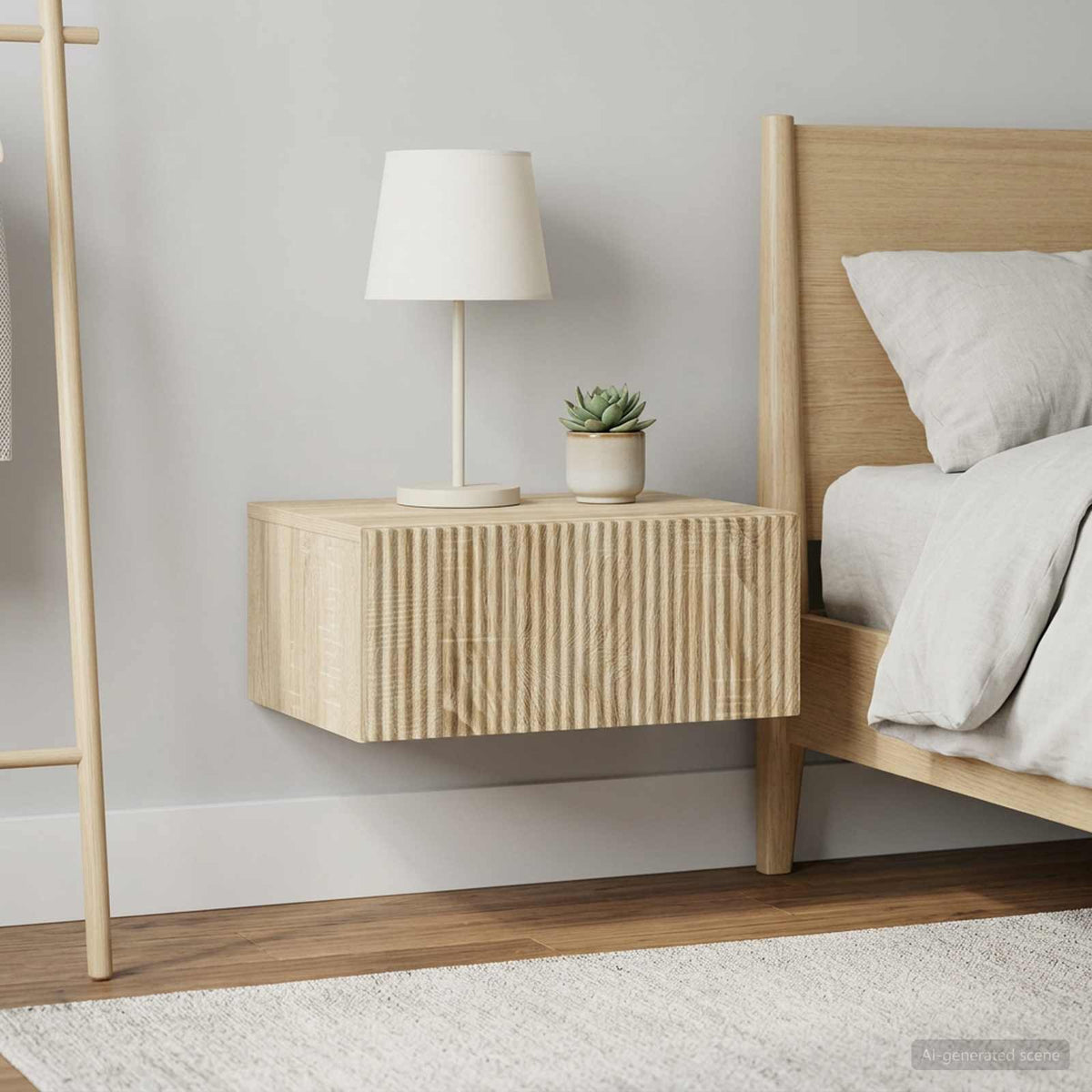 Wandbeugel Bedkast 2 pcs Sonoma Eiken 49 x 34,5 x 20 cm is nu te koop bij PeponiXL, paradijselijk wonen!