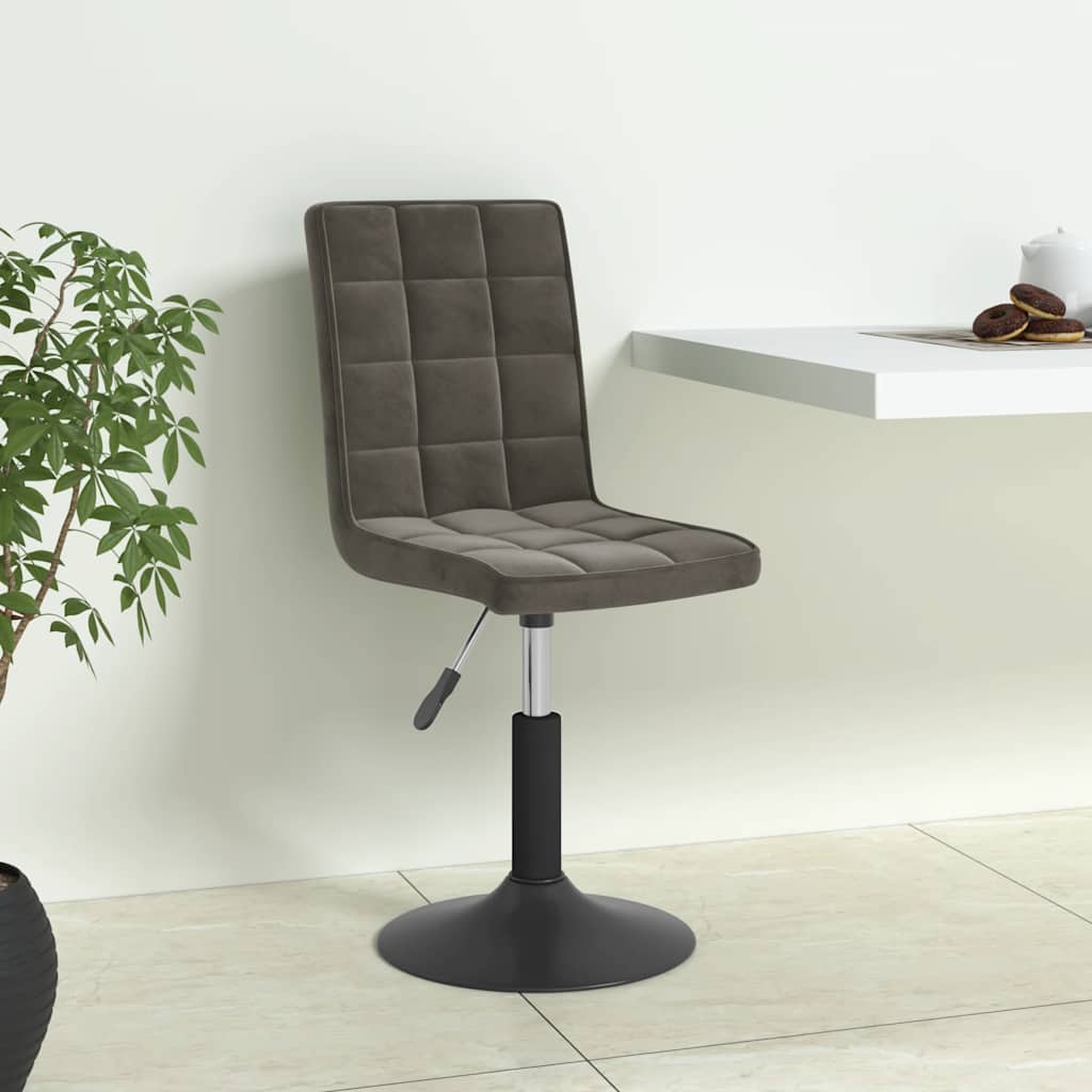 Eetkamerstoelen draaibaar 4 st fluweel donkergrijs is nu te koop bij PeponiXL, paradijselijk wonen!
