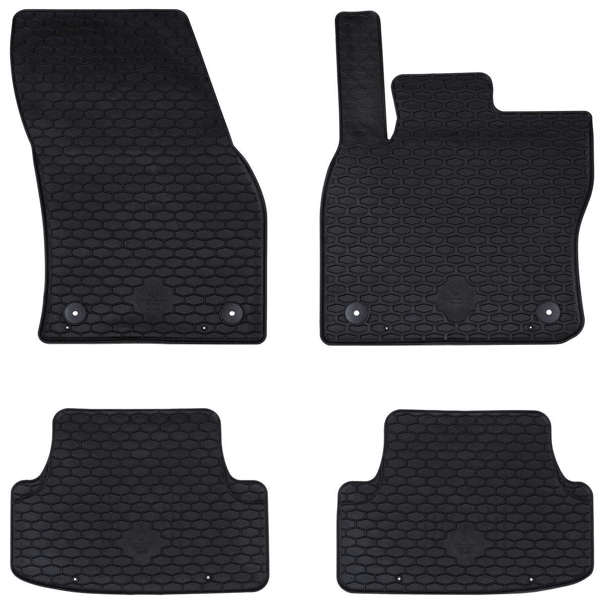Autobodemmat 4 pcs Zwart geschikt voor zitplaats ATECA 2016- is nu te koop bij PeponiXL, paradijselijk wonen!