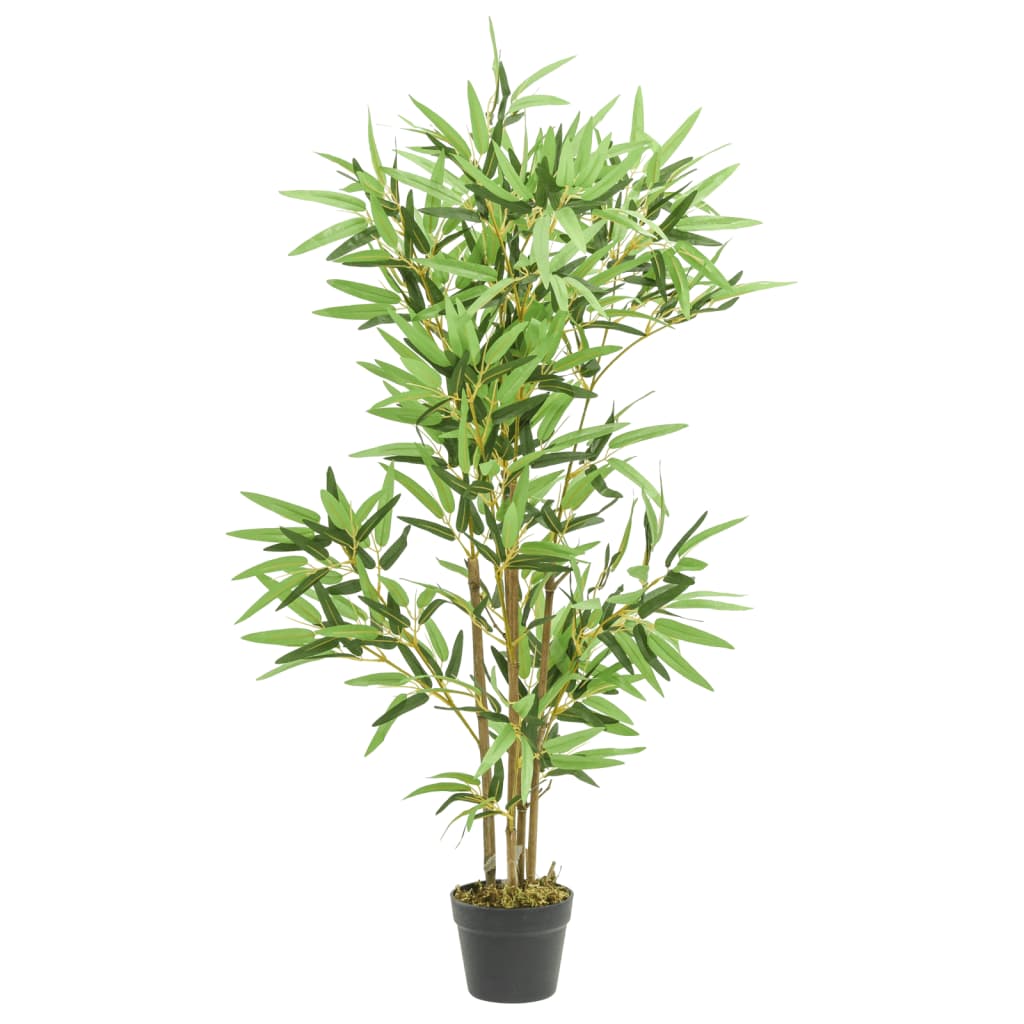 Kunstplant bamboe 552 bladeren 120 cm groen is nu te koop bij PeponiXL, paradijselijk wonen!