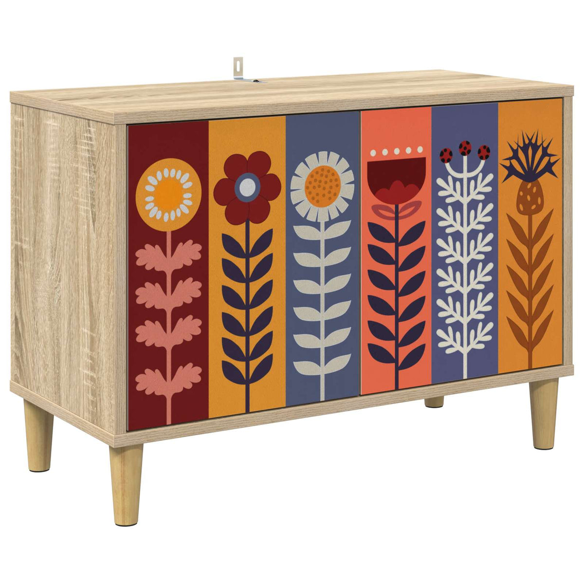 Tv-meubel ESSEN 69 x 33 x 50 cm Sonoma Bewerkt hout is nu te koop bij PeponiXL, paradijselijk wonen!