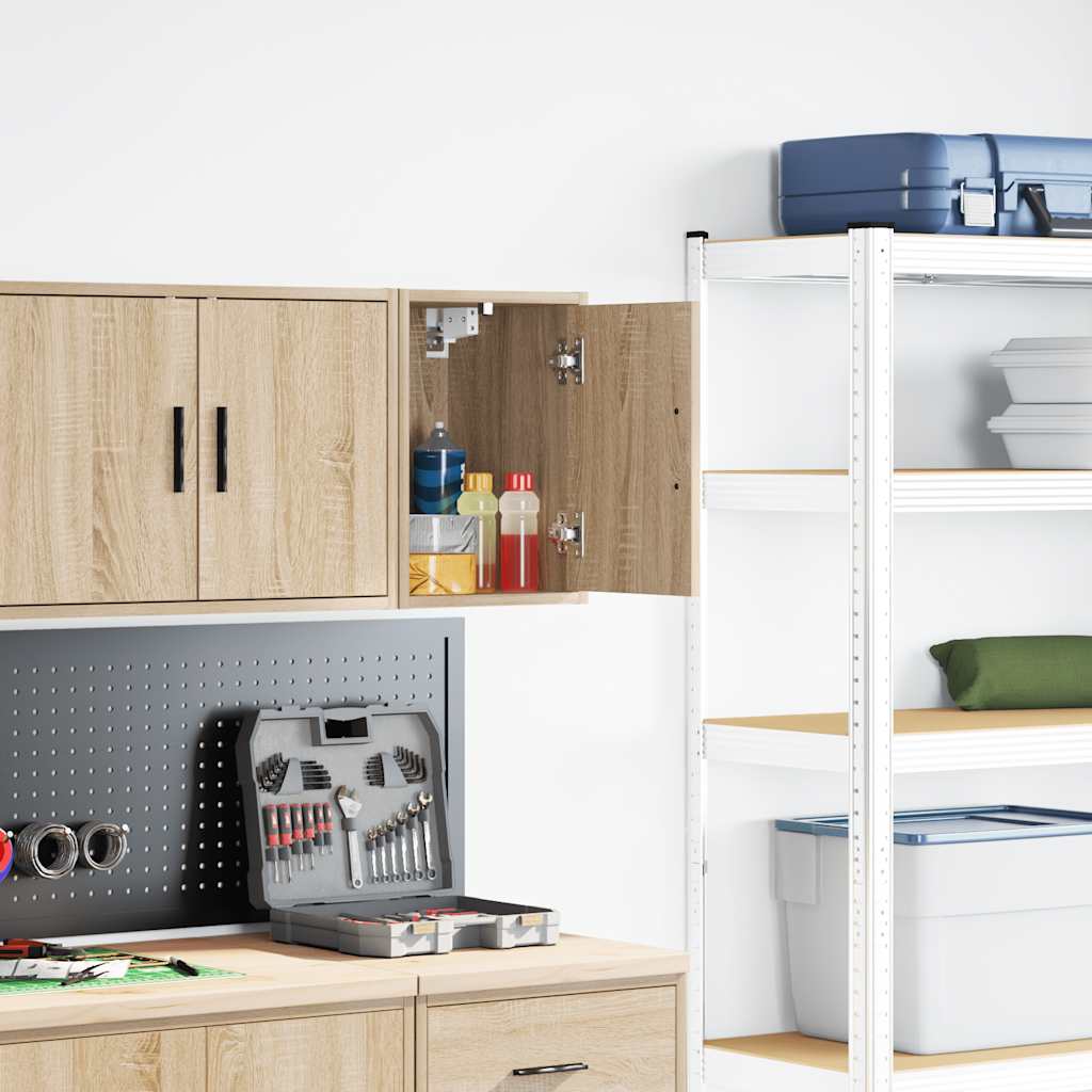 Garagewandkast sonoma bewerkt hout eikenkleurig is nu te koop bij PeponiXL, paradijselijk wonen!