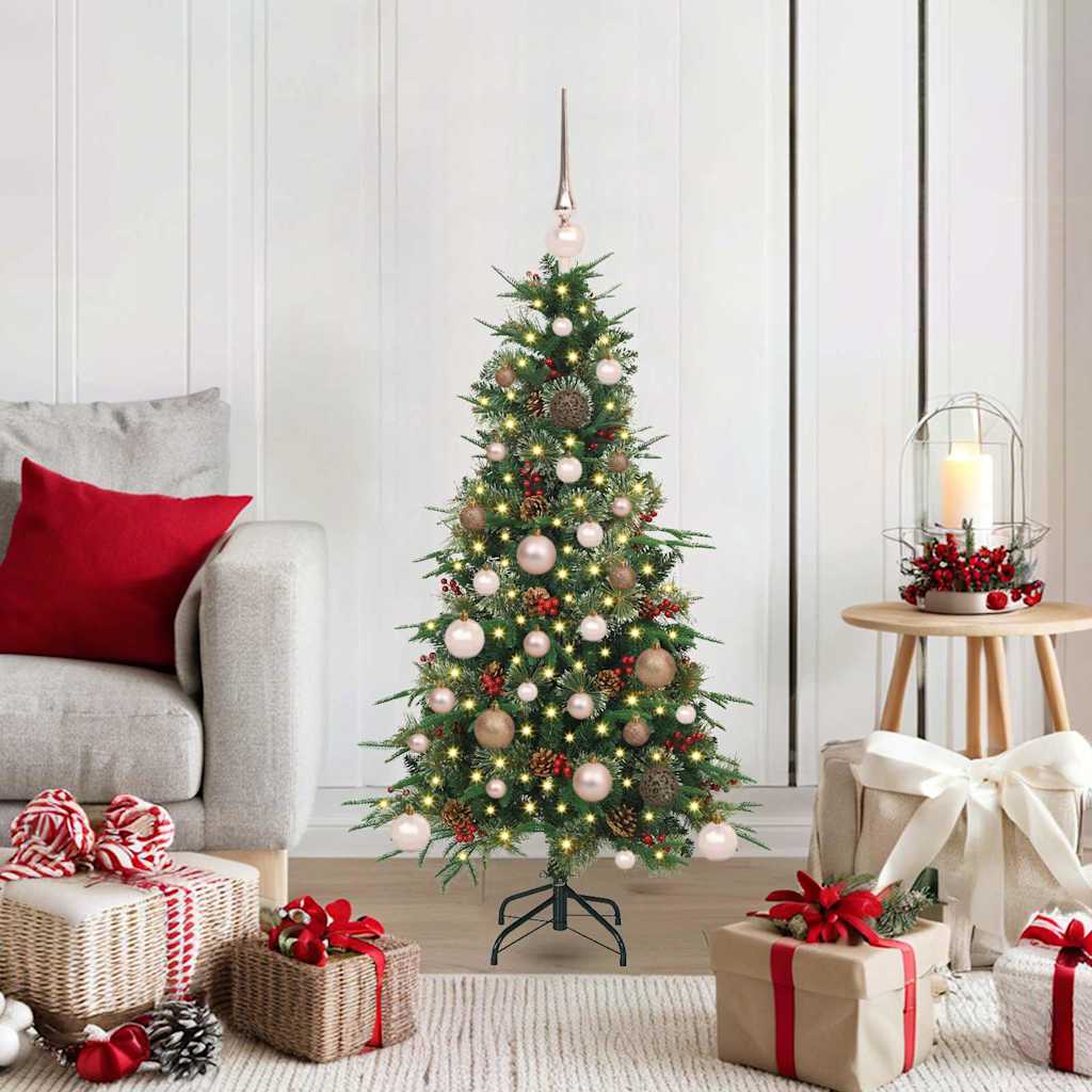 Kunstmatige Inklapbare Kerstboom Groen 120 cm PE en PVC is nu te koop bij PeponiXL, paradijselijk wonen!